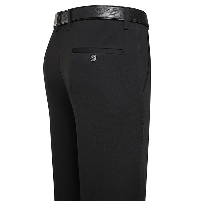 Wholesale Summer Thin Stretch Dad Middle-aged Men's Pants Loose High Waist Middle-aged Men's Casual Pants