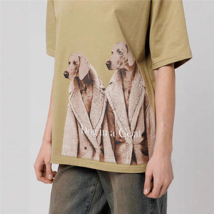Tops for Dogs, Fashionable New Retro Summer Oversize Elegant, Versatile, Handsome and Personalized Loose Printing 2025