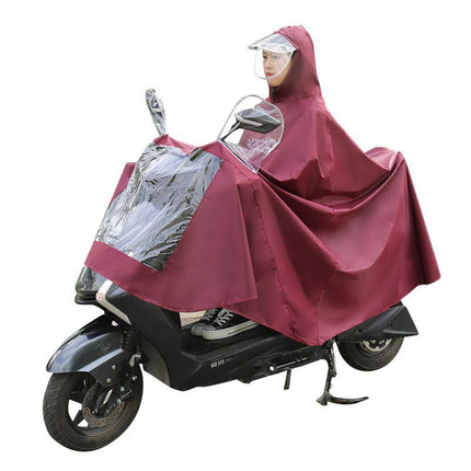 Electric car raincoat special thick long single double motorcycle poncho riding battery car conjoined raincoat wholesale