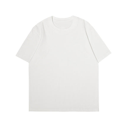 Hong Kong Style Combed Cotton Short-sleeved T-shirt Men's and Women's Fashionable Brand Half-sleeve Fashionable Simple Printed Top Couple