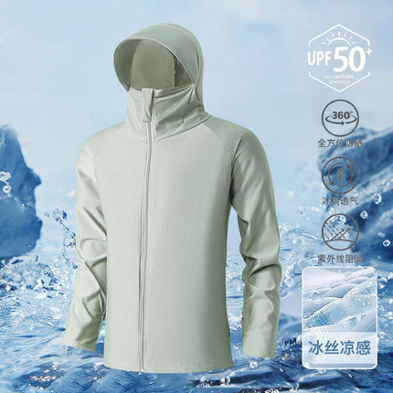 Summer Ice Silk Sun Protection Clothing for Men 2025 New Anti-Uv Thin Breathable Sun Protection Clothing Outdoor Fishing Jacket Trendy