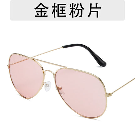 3025 fashion aviator goggles men and women personalized hip-hop all-match sunglasses 3026 colorful ocean sunglasses