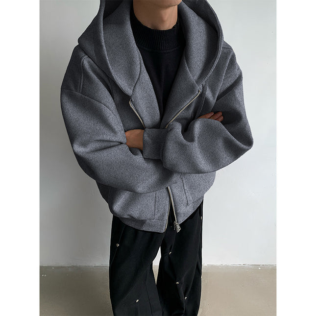 In Stock! 24 Autumn and Winter Thickeneded Normcore Korean Style Lazy Wide Version Woolen Jacket Windbreaker Jacket Jk83-P135