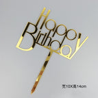 Acrylic cute font gold 10-pack (large size unchanged)