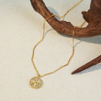384j-1 star round brand pendant