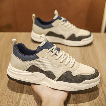 Men's Shoes Sports Shoes 2025 New Summer Breathable Boys Mesh Shoes Youth Fashion Casual Dad Sneakers
