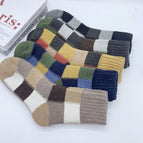 Men's style-checkered plus velvet / 5 pairs (men’s sizes 39-44)