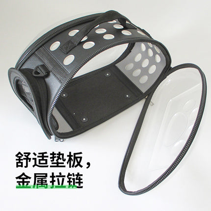 Cross-Border Direct Supply Amazon Pet Bag Portable Transparent Cat and Dog Backpack Foldable Breathable Portable Cat Bag