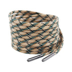 #8641 light brown-black-green+gun black metal head / 60cm [4mm wide, one pair]