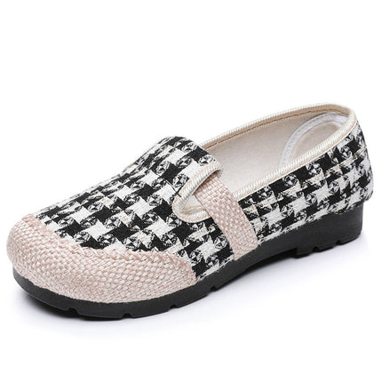 Women's Shoes Spring New Old Beijing Cloth Shoes Women's Single Shoes Breathable Cotton and Linen Cloth Shoes Slip-on Lazy Casual Fisherman Shoes