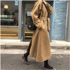 Golden camel color ([thickened and can be worn below zero]]) / S [recommended 40-47.5kg ]