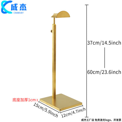 Cross-border Source Stainless Steel Display Hanging Bag Display Rack Women's Bag Rack Support Bag Rack Floor Adjustable Bag Rack