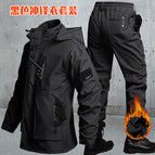 9968 velvet waterproof jacket set [black] / 165
