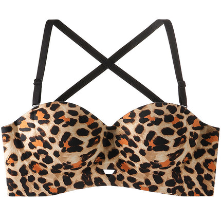 U-shaped beautiful back underwear women's small chest gathered to show the waist thin sexy peach chest extended backless bra