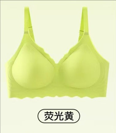 Autumn and Winter New Seamless Jelly Gel Small Chest Push-up Underwear Women's Comfortable Non-rims Anti-sagging Drop Cup Bra
