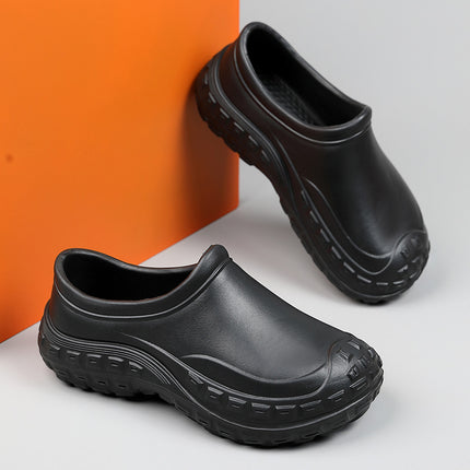 Cross-border 2025 new chef shoes non-slip shoes single size kitchen shoes garden labor protection waterproof work shoes for men and women wholesale