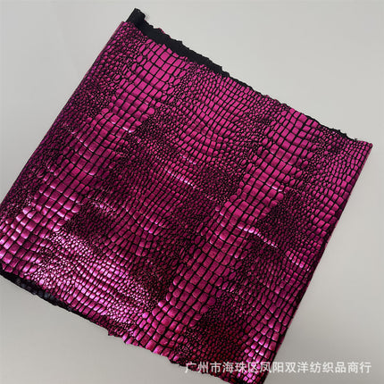 New magic color laser gradient stretch cloth crocodile pattern stone pattern creative clothing performance clothing luggage dress fabric