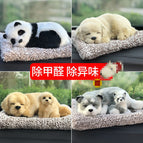 Mother and child labrador lying down (including 200 grams of nano mineral crystal)