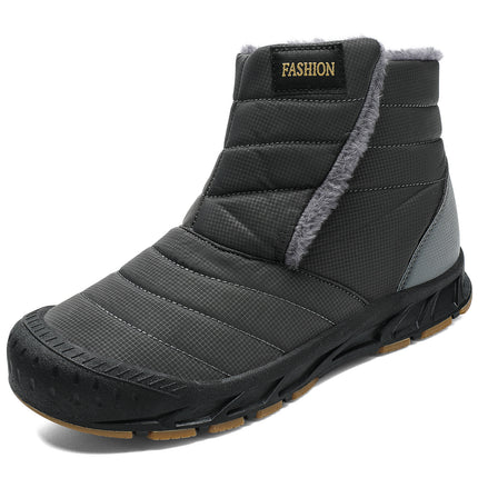 Autumn and Winter Snow Boots Cross-Border Warm Hiking Cotton Shoes Non-Slip Wear-Resistant Waterproof Plus Velvet Outdoor Couple Cotton Shoes Casual