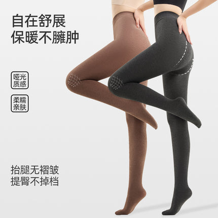 New Vertical Striped Leggings for Spring and Autumn, Hip-Lifting, Slimming, Gray Series, Thin Striped, Slimming, Slight Compression Pantyhose for Women