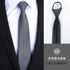 6cm gray matte plain zipper