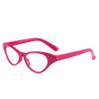 Rose red frame white piece [triangular diamond]