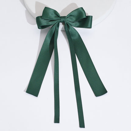 Cross-Border Amazon Best-Selling Ribbon Bow Hairpin Long Ribbon Bow Ribbon Top Clip Elegant Girl Hair