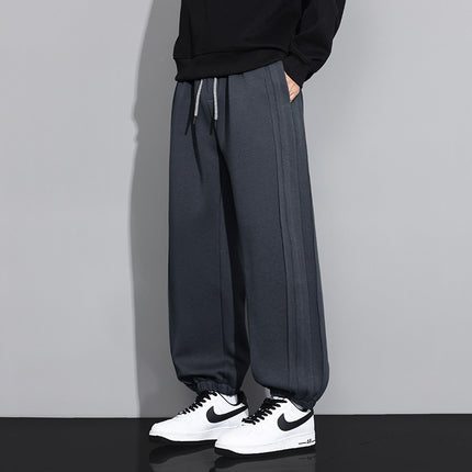 Nasa2025 Spring and Autum New Loose Slimming Look Leggings Men's Plus Size Cotton Casual Sweatpants