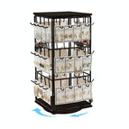 (rotatable) jewelry display stand-black