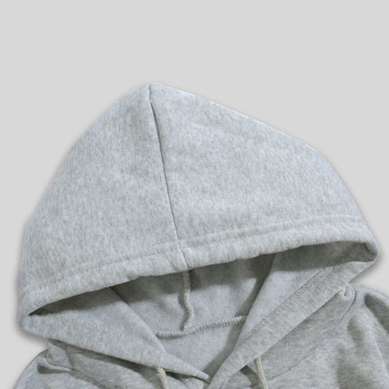 Men's casual mouth print hoodie