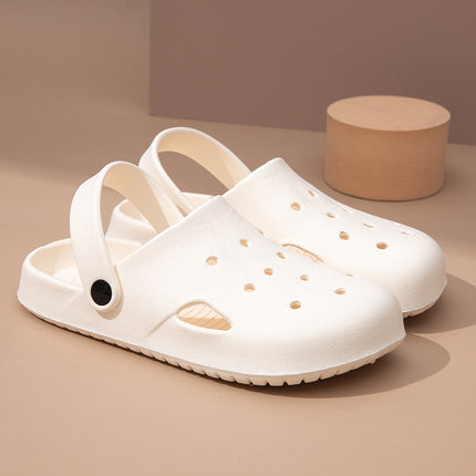 Hole Shoes Men's Summer 2024 New Outer Wear Bag Couple's Home Non-slip Thickness Shoes for Women's Garden Shoes