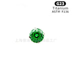 M0.9*5mm(cnc bowl holder) / Green zirconium