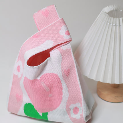 110g Baby Birthday Gift Bag Holiday Knitted Gift Bag Kidsren's First Birthday Party Handbag Gift Knitted Bag