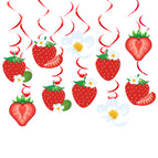 Strawberry spiral pendant [set of 10]