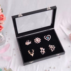 Medium Black Flat Sponge Jewelry Box