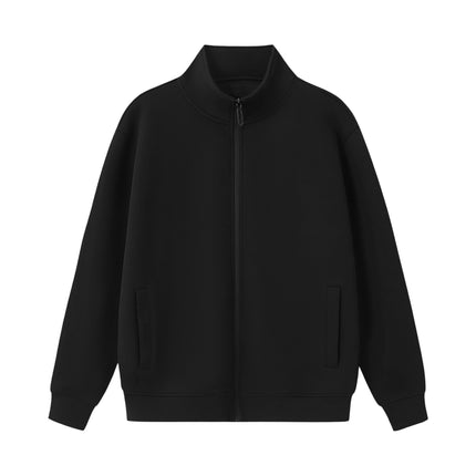Spring and Autumn Stand Collar Zipper Sweatshirt with Logo Embroidery, Direct Printing, Silk Screen Printing, Heat Transfer Class Uniform, Workwear Cardigan Jacket