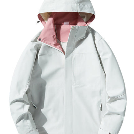 E-Commerce supplies outdoor single Jacket Women's windproof spring and autumn mountaineering clothing detachable hooded jacket men 08A