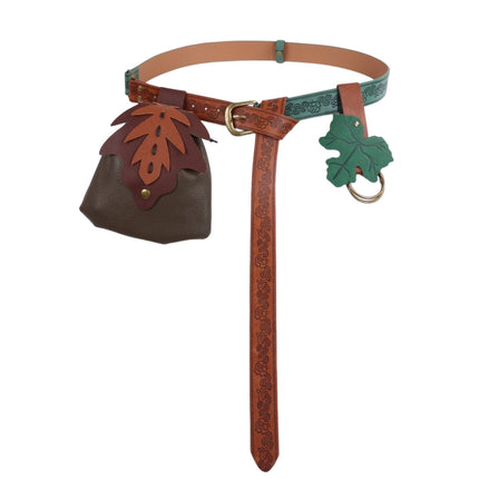 Carnival Renaissance Costume Accessories suit Medieval Knight Belt Wrist Bracer Halloween Magic Bag Props