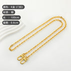 K gold chain-door buckle 100cm