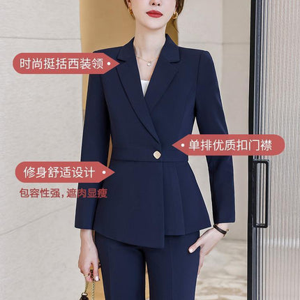 Black Suit suit Women's Fashion Temperament Workplace Suit Interview Dress Sales Jewelry Store Work Clothes Business Wear