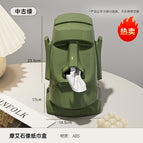Creative multifunctional tissue box-bean green