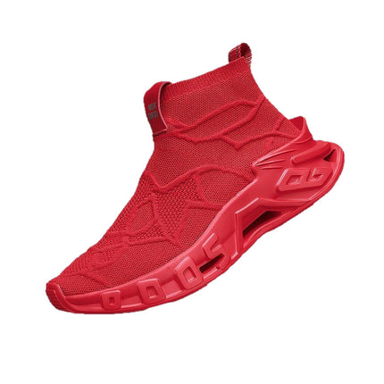 2025 Large Size 46 New Sports Shoes High-Top Fly Woven Mesh Blade Sports Casual Shoes Cross-Border Blade Socks Shoes