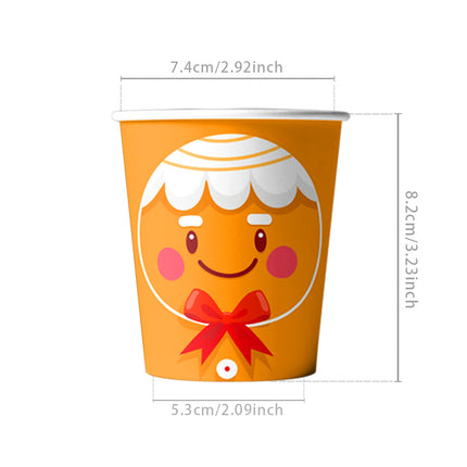 Amazon New Product Christmas Decoration Party Tableware Cartoon Snowman Christmas Napkin Party Holiday Paper Plate