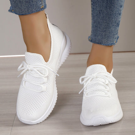 White Sneakers for Women 2025 Spring and Summer New Style Casual Versatile Mesh Hollow Breathable Sports Shoes That Don'T Tire Your Feet Running Shoes