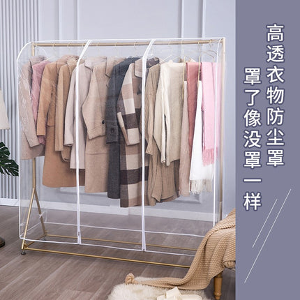 Floor-Standing Clothes Hanger Dust Cover Coat Rack Clothes Drying Rack Clothes Cover Plastic Transparent Clothes Cover Clothes Coat Storage