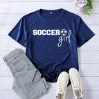 Navy Blue (White font) / S