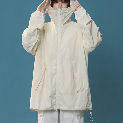 UPF50 ice silk sunscreen clothing women's new breathable sunscreen clothing men's thin coat skin clothing outdoor UV protection