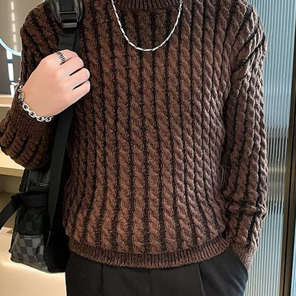 High Street Puppies Handsome Light Mature Sweater Men's Winter Puppies Handsome Casual Knitwear Men's Twist Knitwear Winter Base