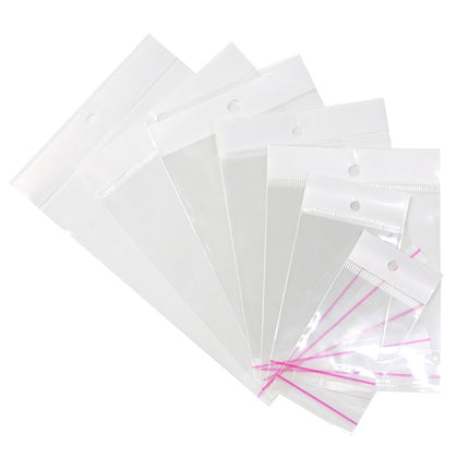 Wholesale Opp Bags Self-Adhesive Bags DIY Handmade Small Jewelry Packaging Bags Transparent Self-Sealing Plastic Bags