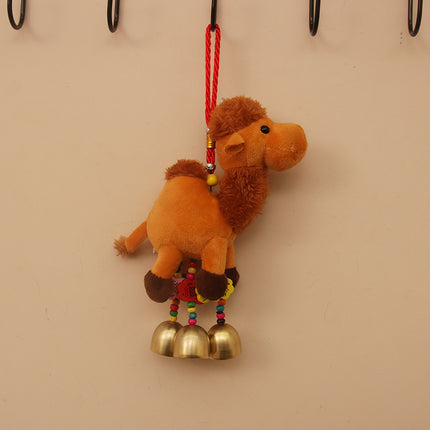 New Cute Cute Desert Bell Camel Pendant Plush Toy Doll Gift Bag Pendant Keychain